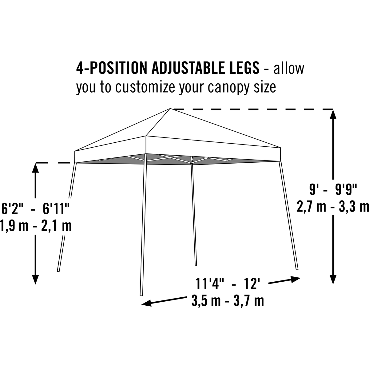 Purple 12 ft. W x 12 ft. D Slant Leg Pop-Up Canopy O63266