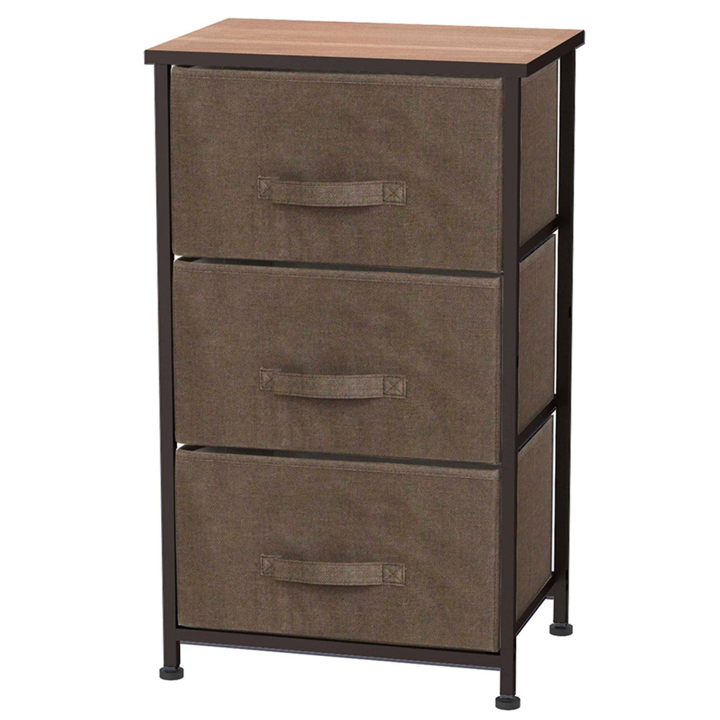 3 Drawer Brown Storage Organizer W3255