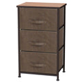 3 Drawer Brown Storage Organizer W3255