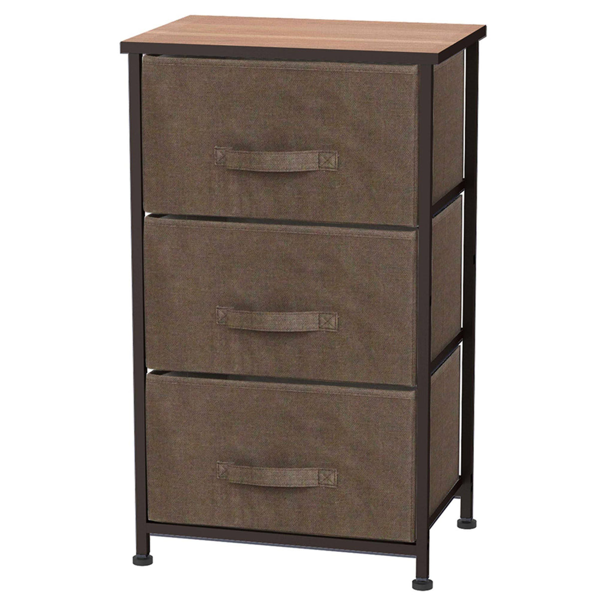 3 Drawer Brown Storage Organizer W3255