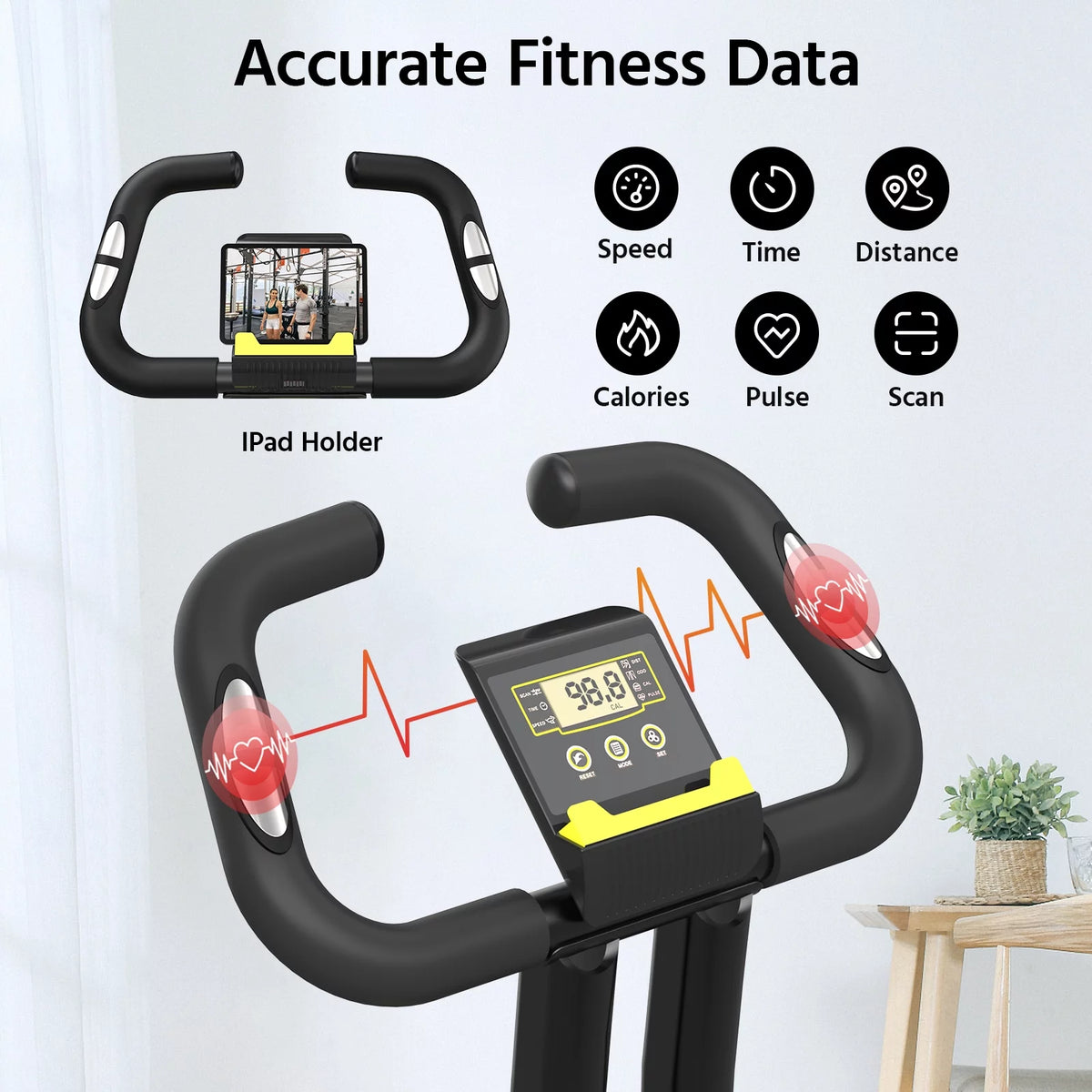 4in1 Folding Exercise Bike Stationary Magnetic K45012