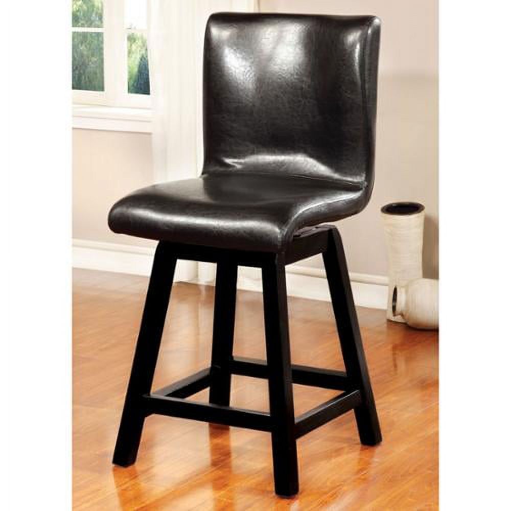 Black Counter Height Chairs Set of 2 M847