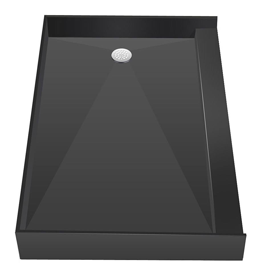 Single Curb Shower Pan with Right Drain Z466118