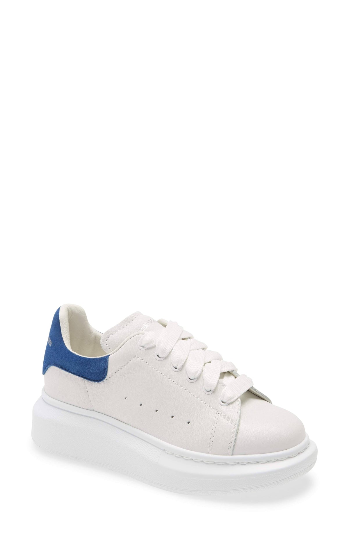 White Black Oversized Leather Trainers F902