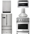 30 Propane Gas Range, Range Hood, Microwave, Refrigerator, Dishwasher G617849
