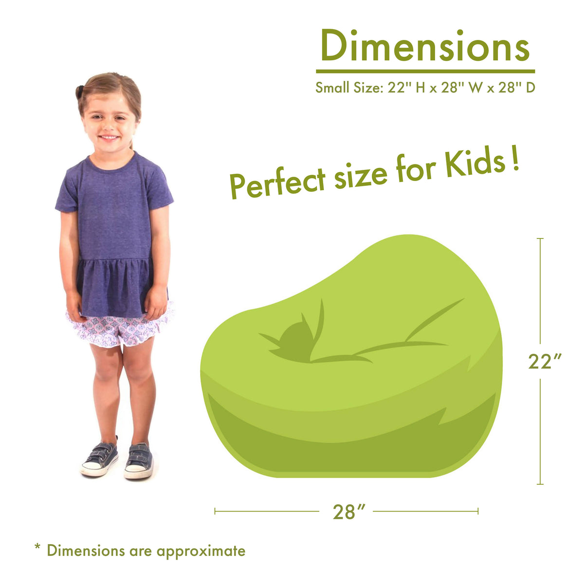 Navy Blue Bean Bag B234