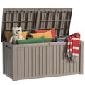 100 Gallon Waterproof UV Resistant Resin Deck Box E382184