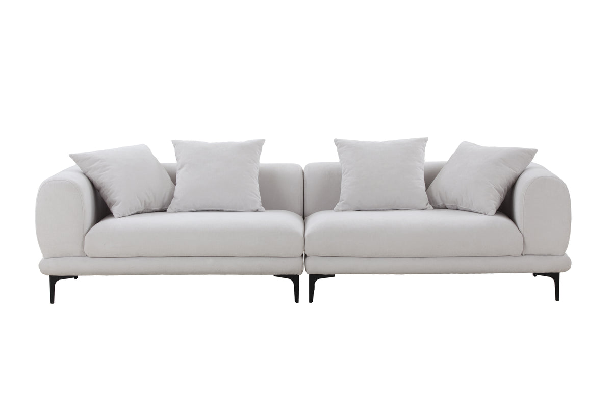 Modern 4-Seater Fabric Sofa T801