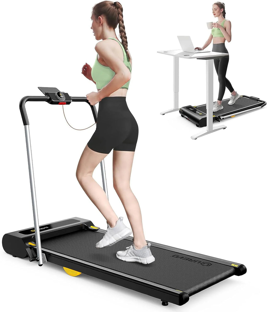 2 in 1 Under Desks Treadmill 2.5HP Folding Treadmill with Remote Control 265lb I205