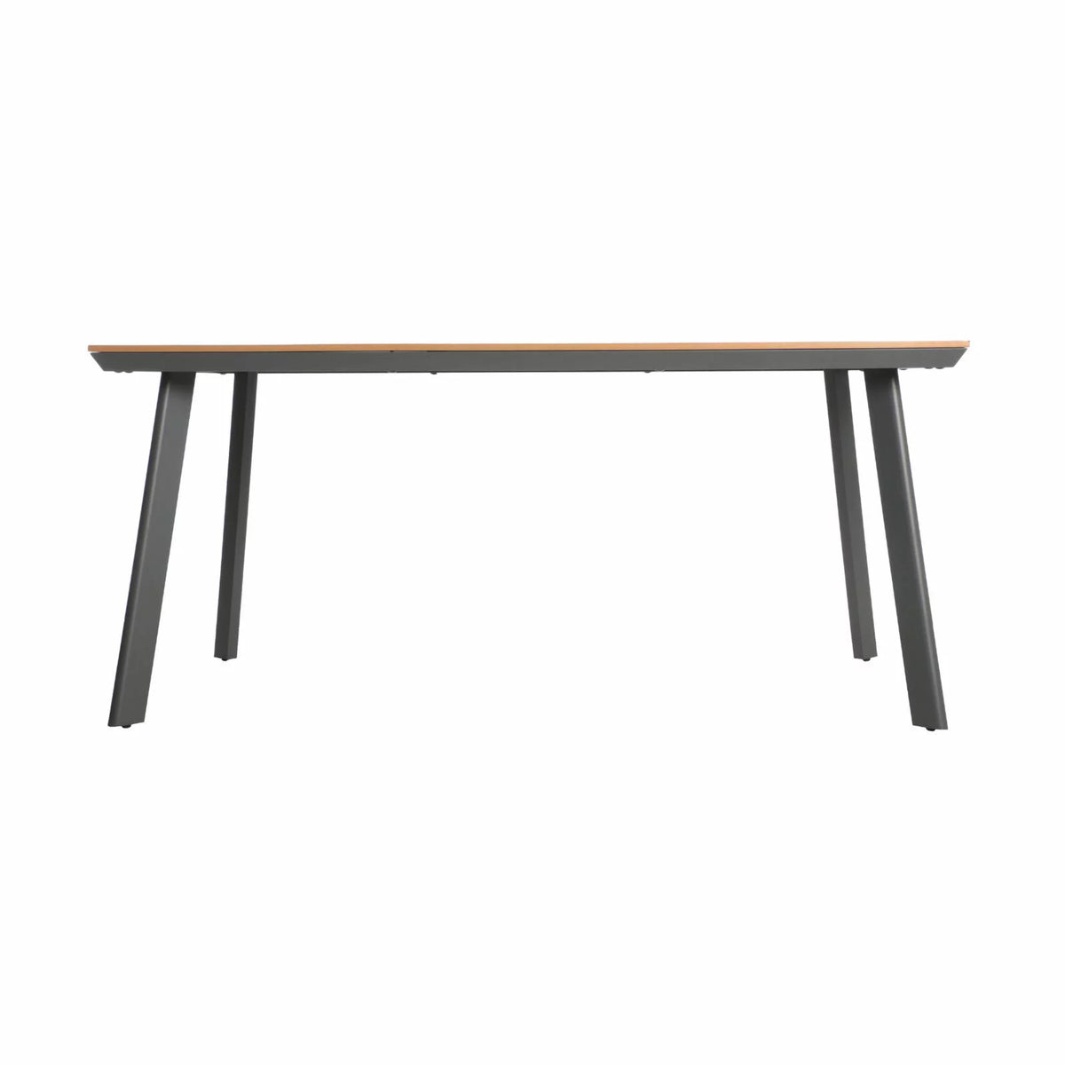 Aluminum and Faux Wood Dining Table K505572