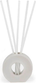 Liquidless Reeds with 25 Flameless Reeds and Decorative Vase, White M77120