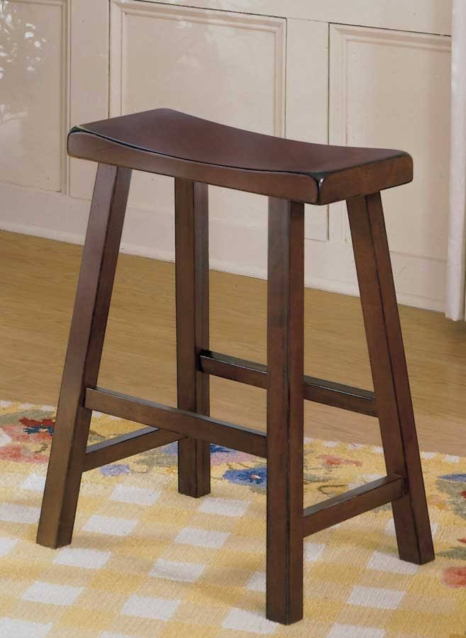 24 inch Counter Height Stool in Cherry, Set of 2 F4884