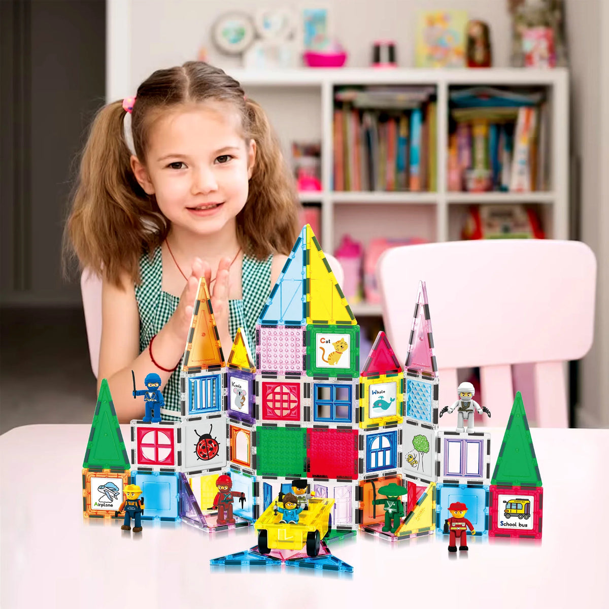 100 Pieces Magnet Tile Building Block Set G513