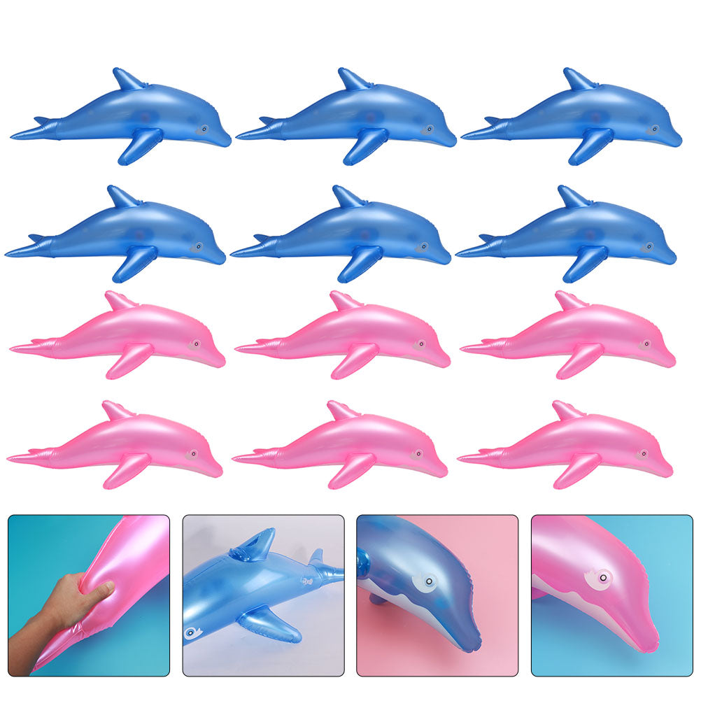 12pcs Pvc Inflatable Dolphin Toys Outdoor Toys P59768