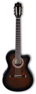 Dark Violin Sunburst Thinline Acoustic-Electric Classical Guitar X6444