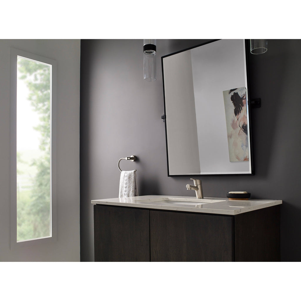 Brushed Nickel Single Handle Lavatory Faucet D5386