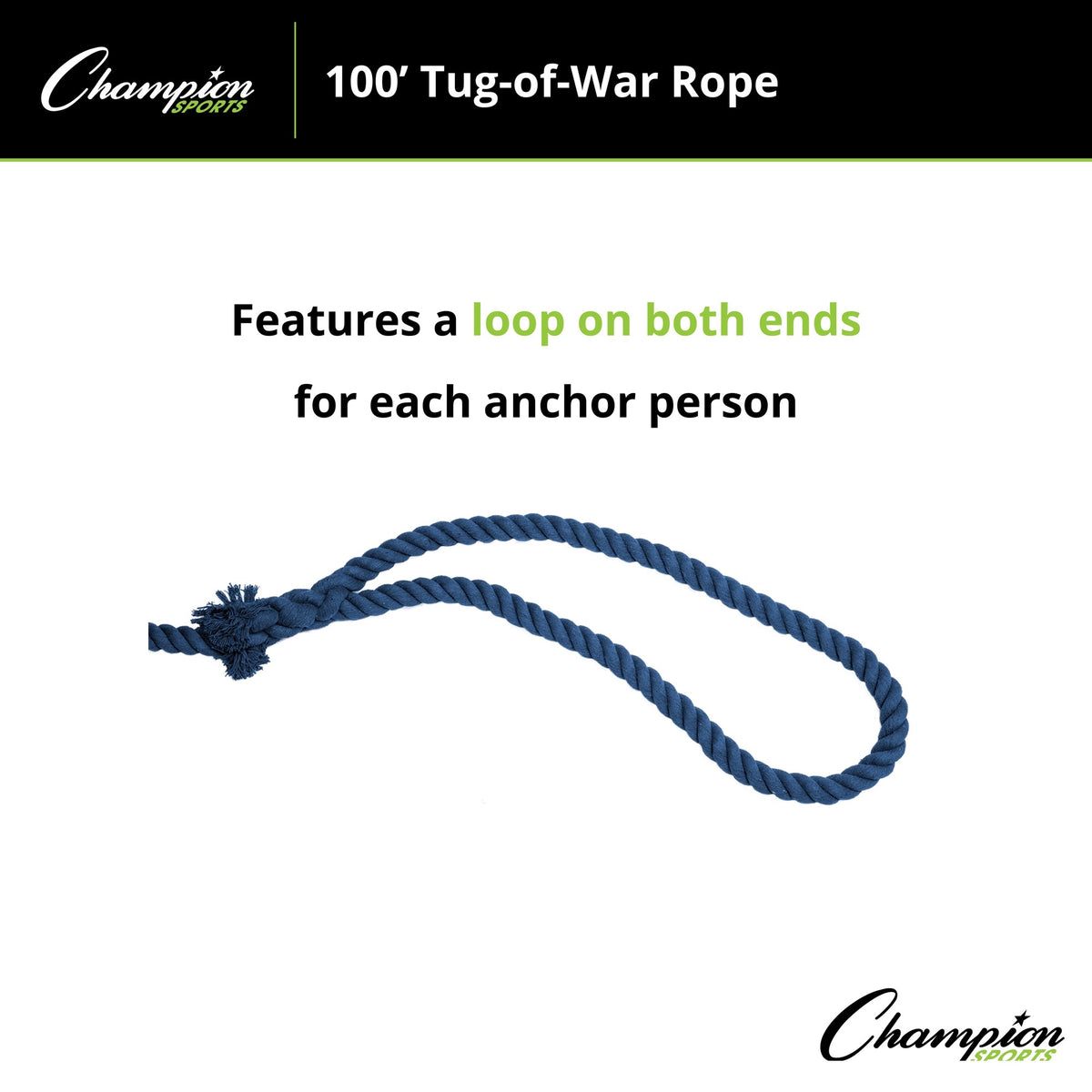 100 FT Tug Of War Rope U189517