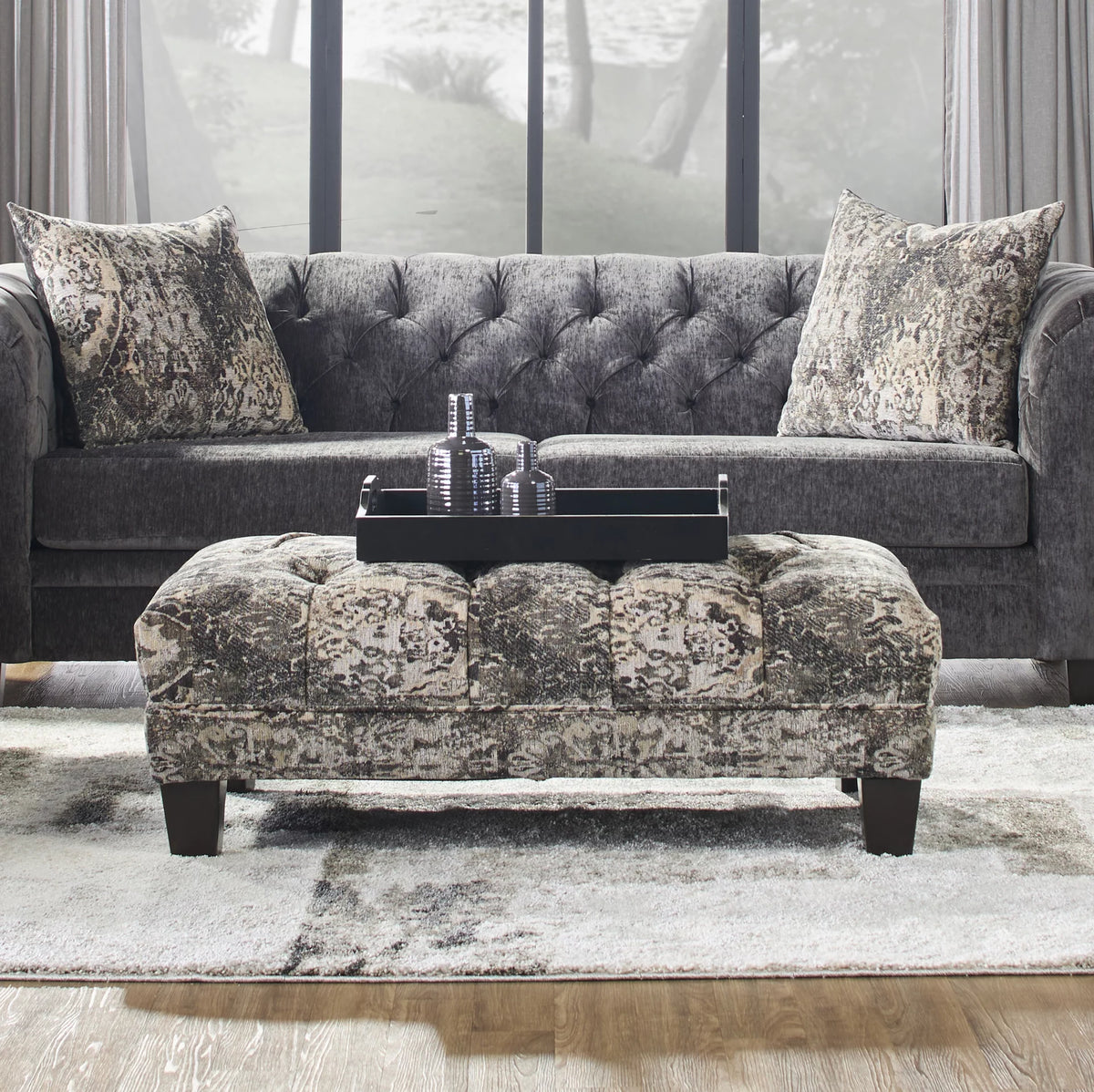 Oversized Tufted Ottoman C69848