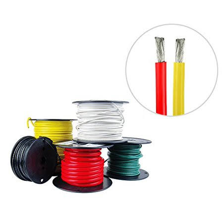 Tinned Copper Marine Wire 25 ft Red 25 ft Yellow A3385