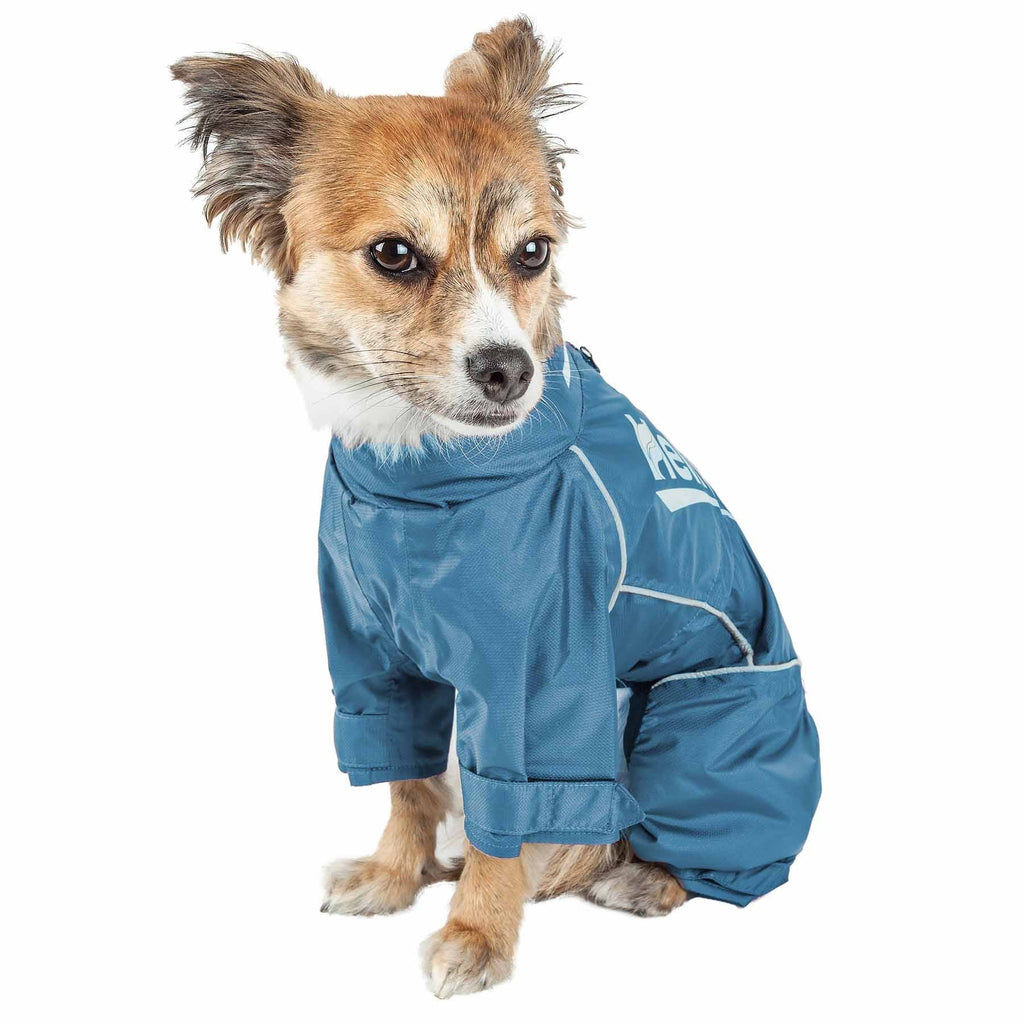 Waterproof Reflective Full Body Dog Coat Jacket Orange Medium S239989