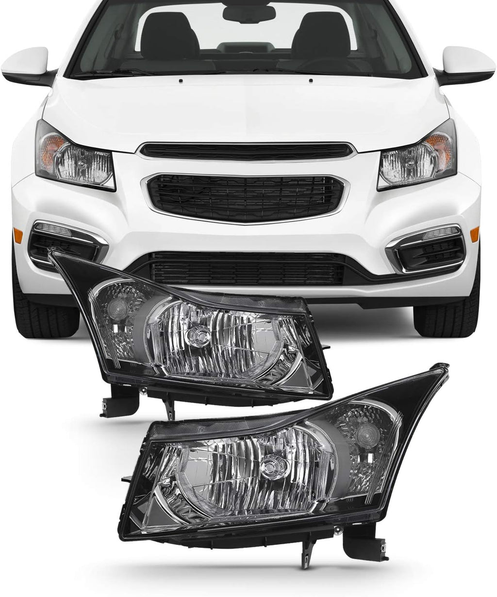 Driver Left + Passenger Right Side Pair Halogen Headlights for Chevy Cruze J903