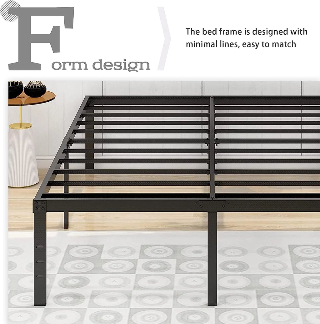 14 Inch Metal Platform King Bed Frame V38409