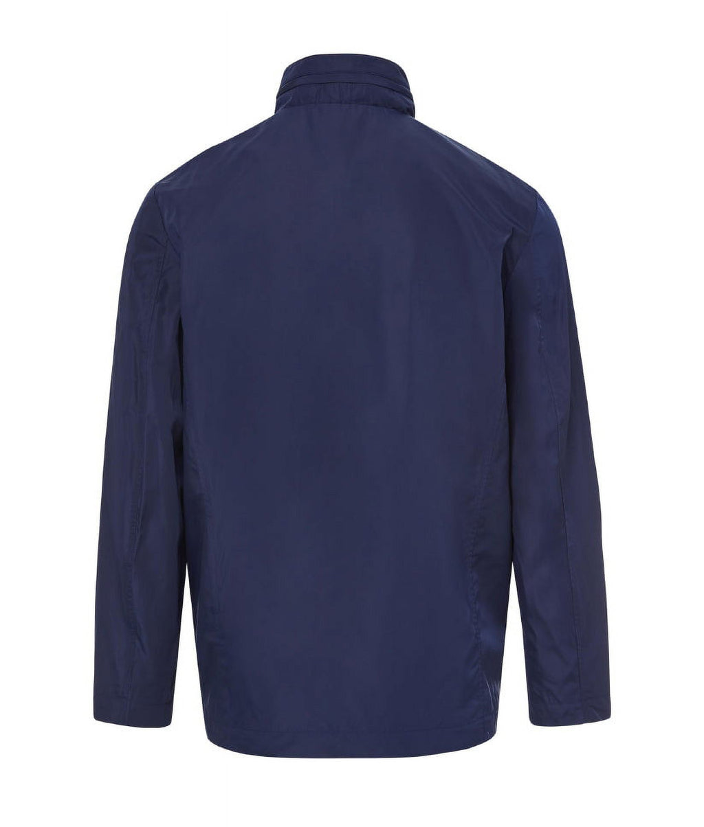 Navy Long Sleeve Rain Jacket with Magnetic Closures U10025