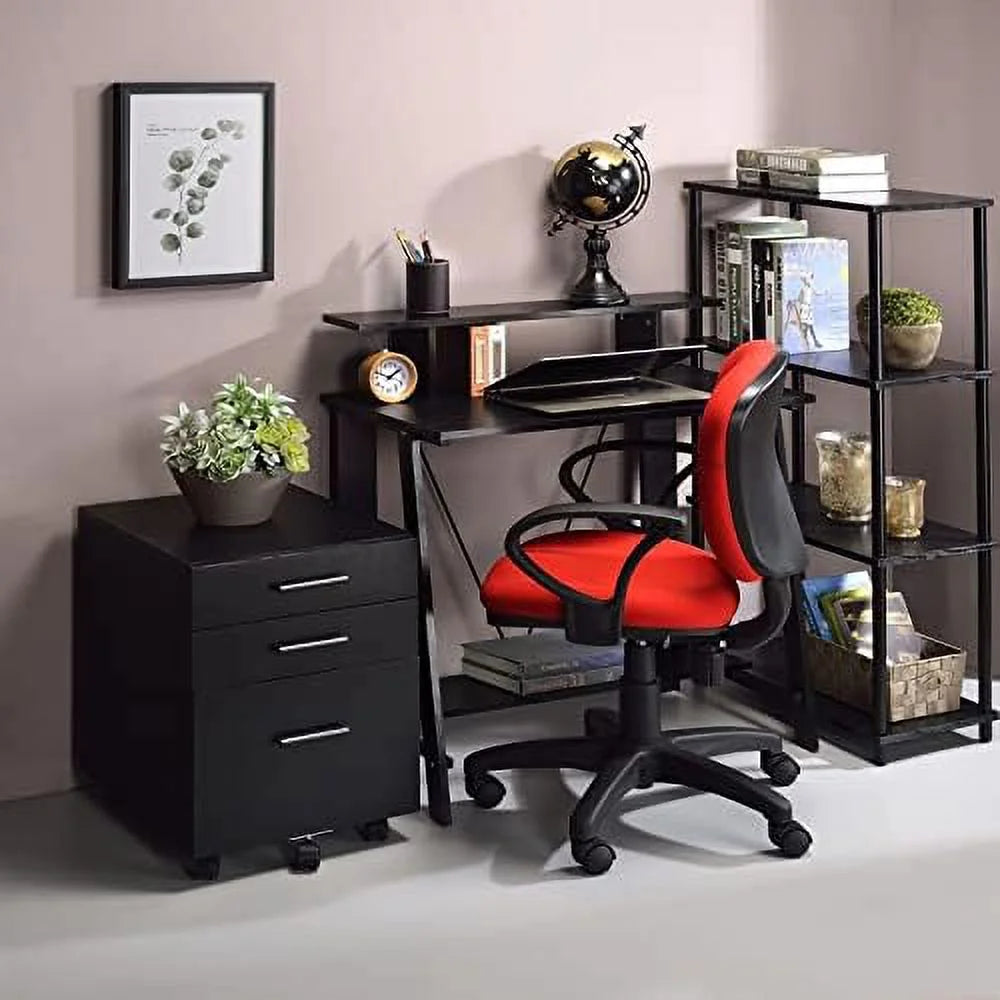 32'' Corner Computer Desk with Shelves W453
