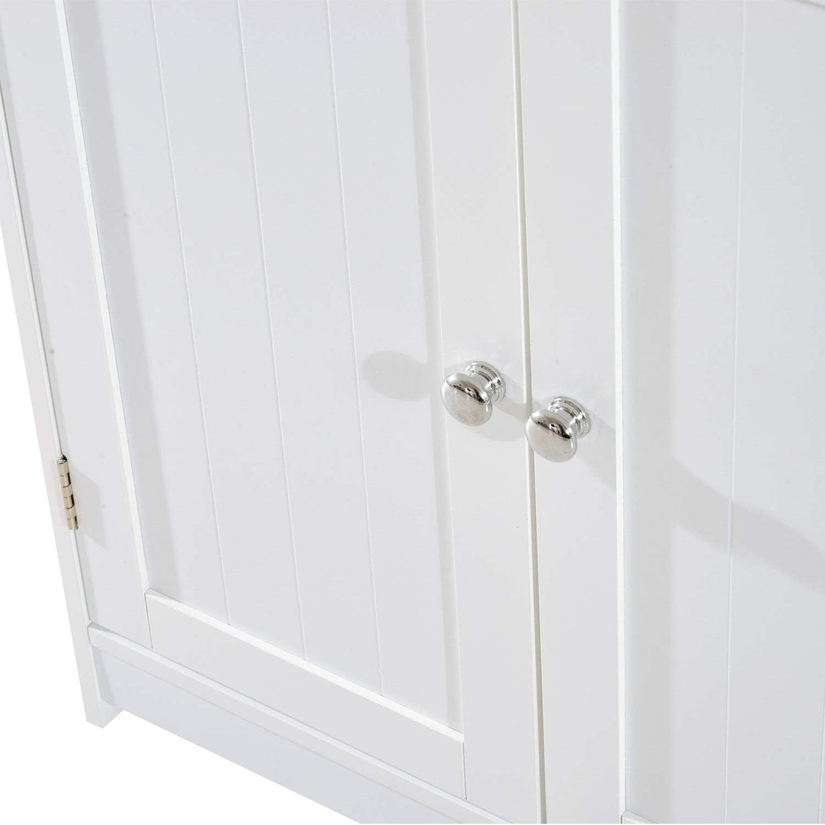 White Pedestal Sink Bathroom Vanity Cabinet Z43194