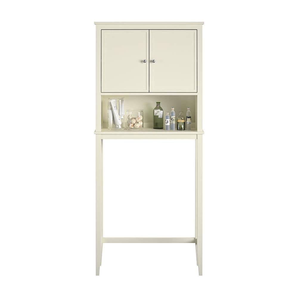 Soft White Over The Toilet Storage Cabinet W5531