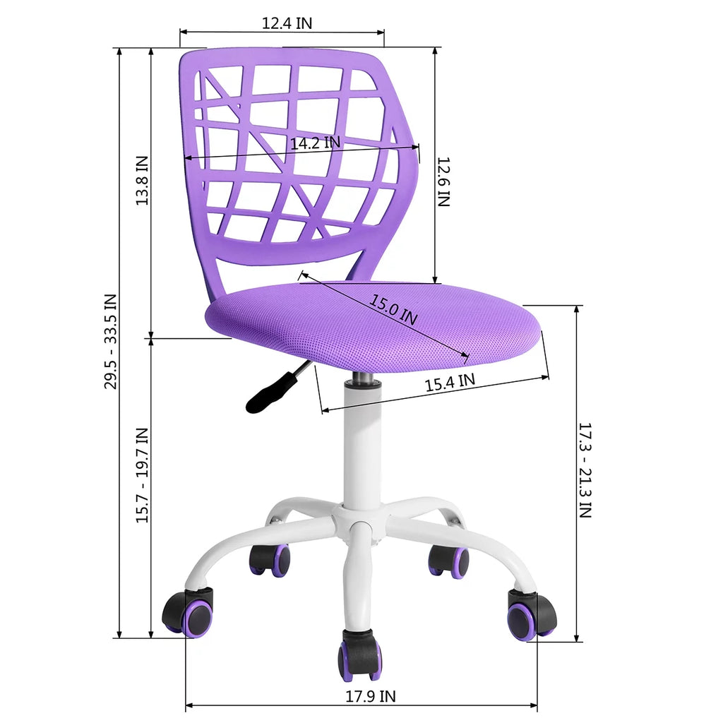 Purple Adjustable Mesh Office Chair B375