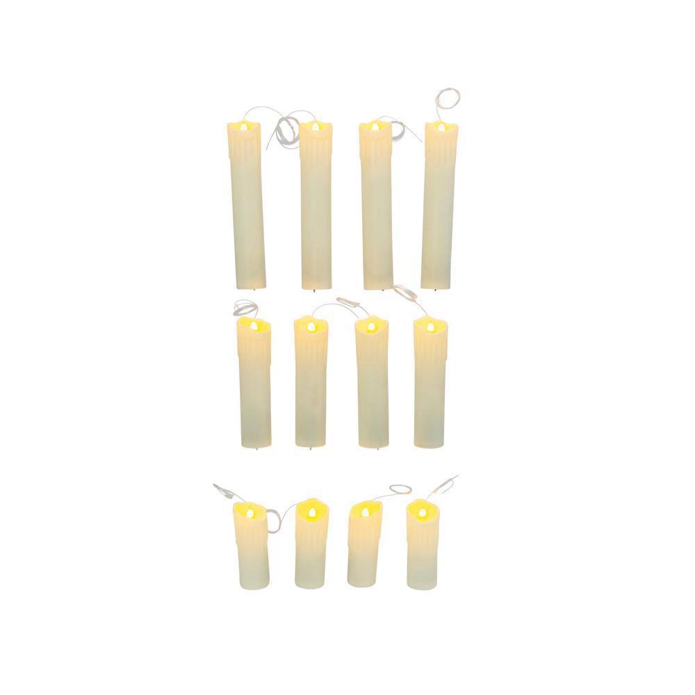 Set of 12 Battery Operated Floating Hanging Candles T700