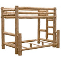 Left Log Bunk Bed Rustic Natural Cedar S194076