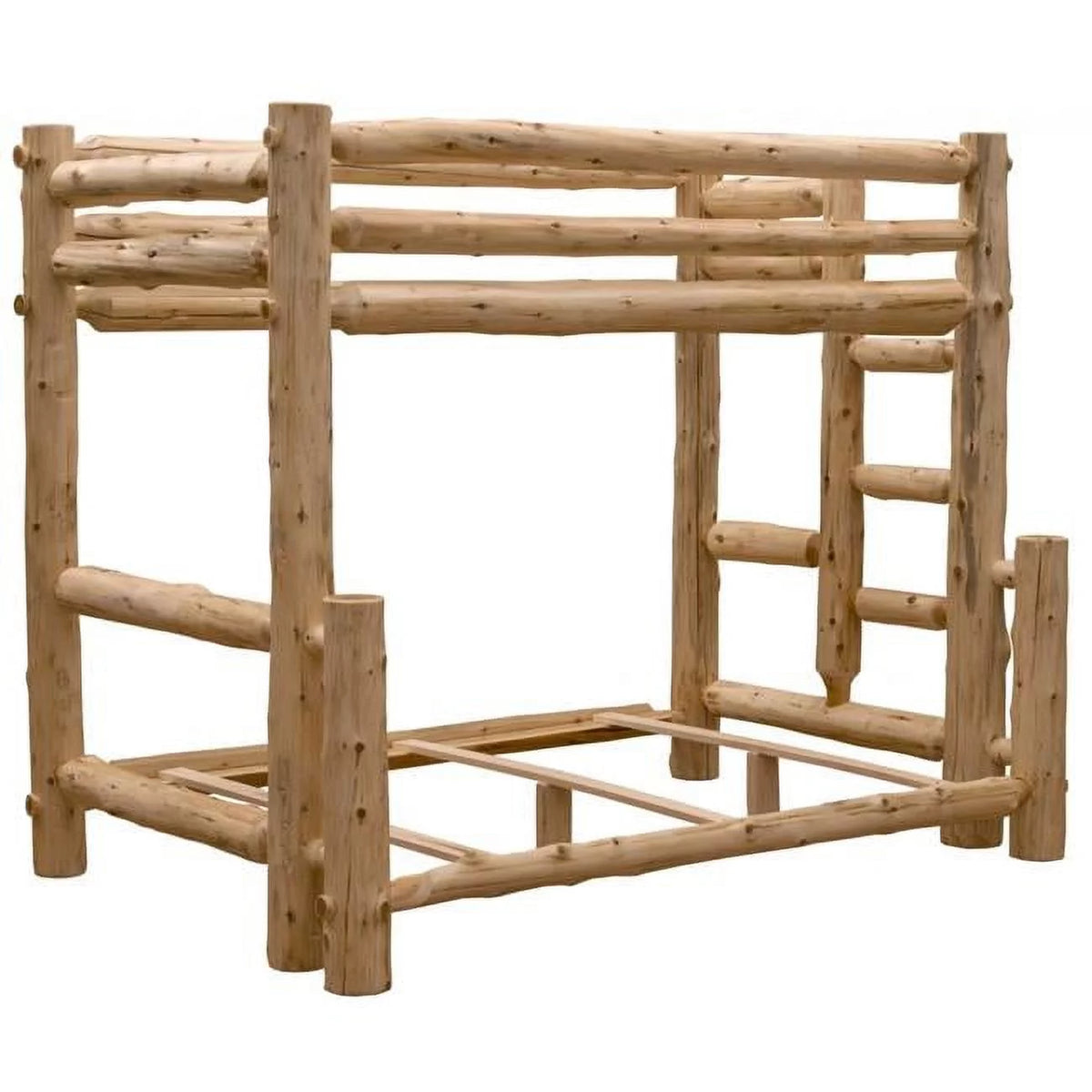 Left Log Bunk Bed Rustic Natural Cedar S194076