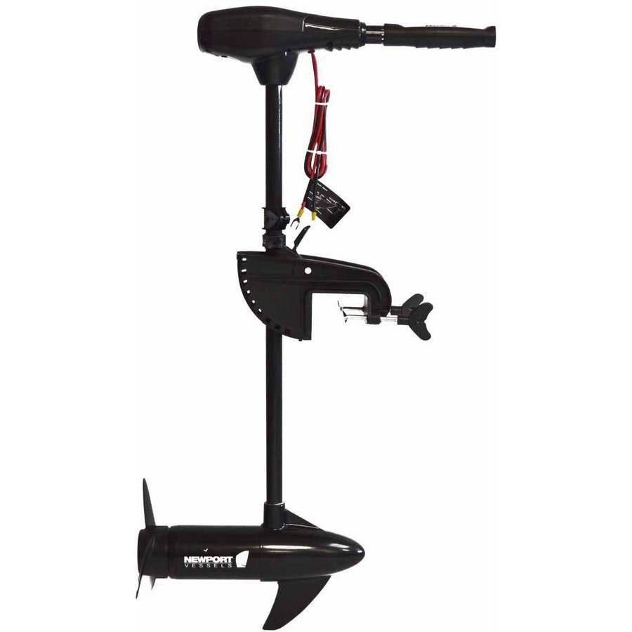 55lb Thrust Saltwater Transom Mounted Trolling Motor with LED Battery Indicator D74221