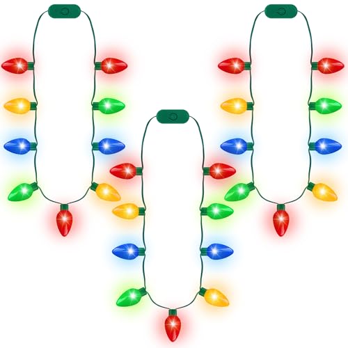 Christmas Light Necklace 3PCS with 3 Flash Modes E23028