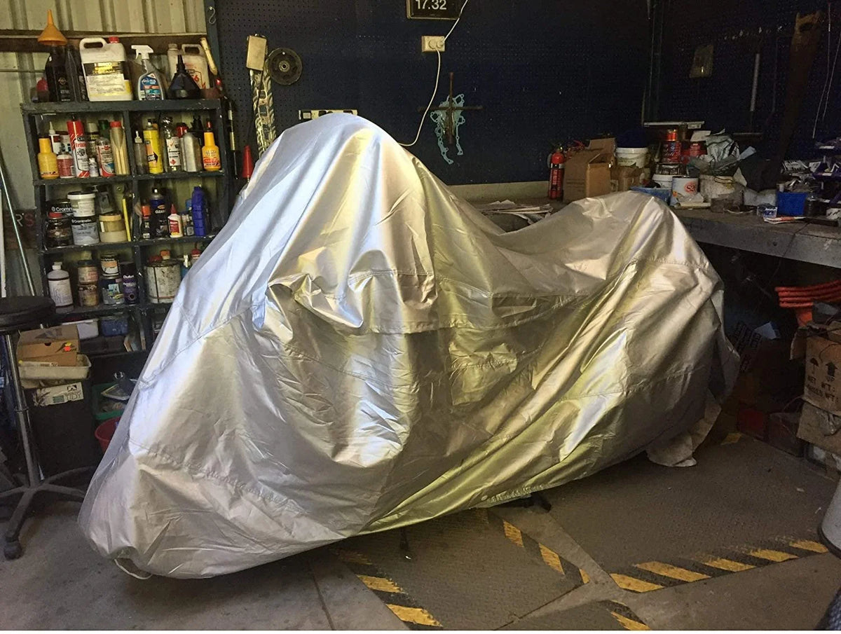 Motorcycle Cover with Reinforced Securing Straps and Storage Bag N5709