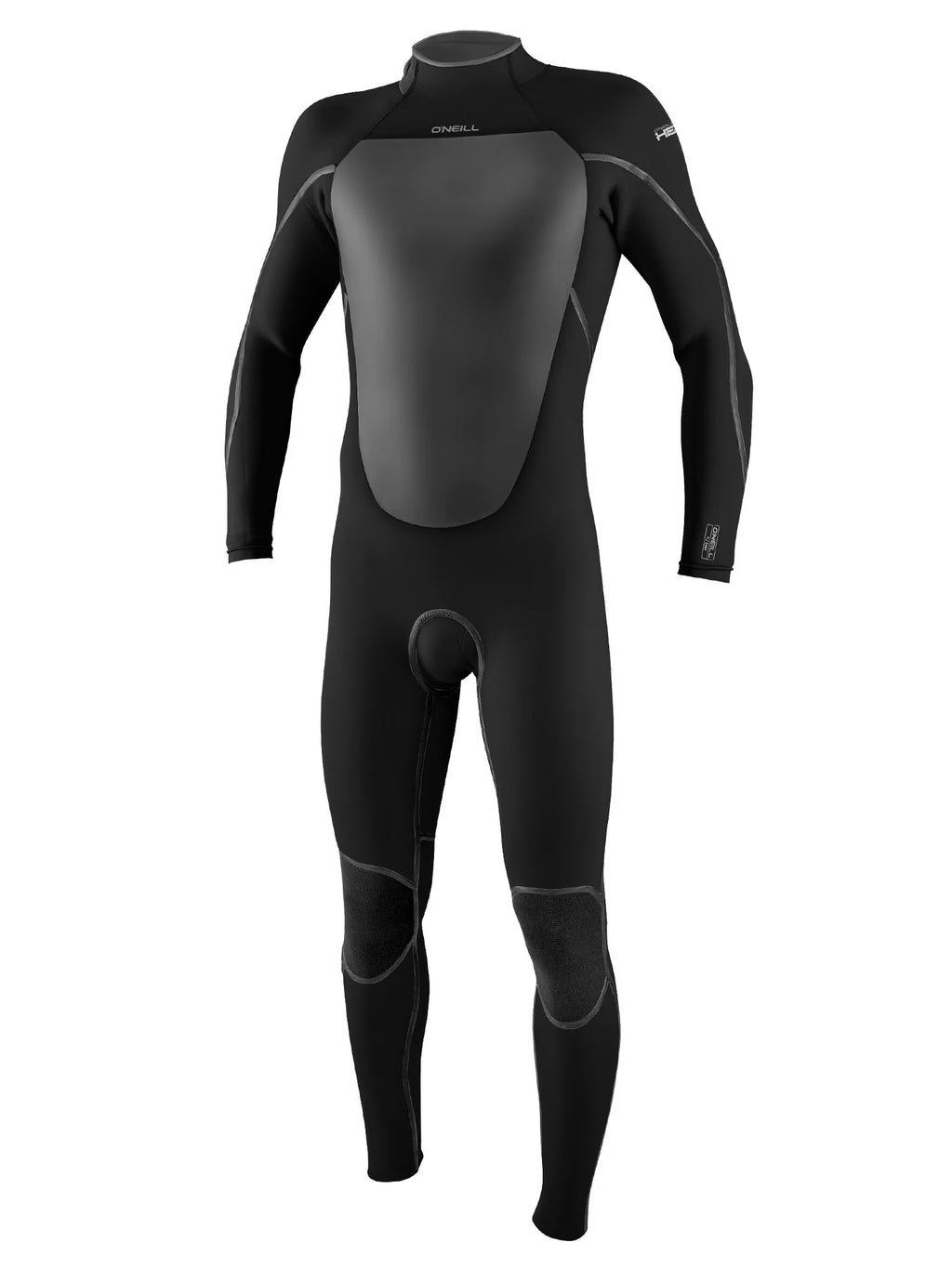 Men's 4/3mm Back zip Full Wetsuit Black Z945