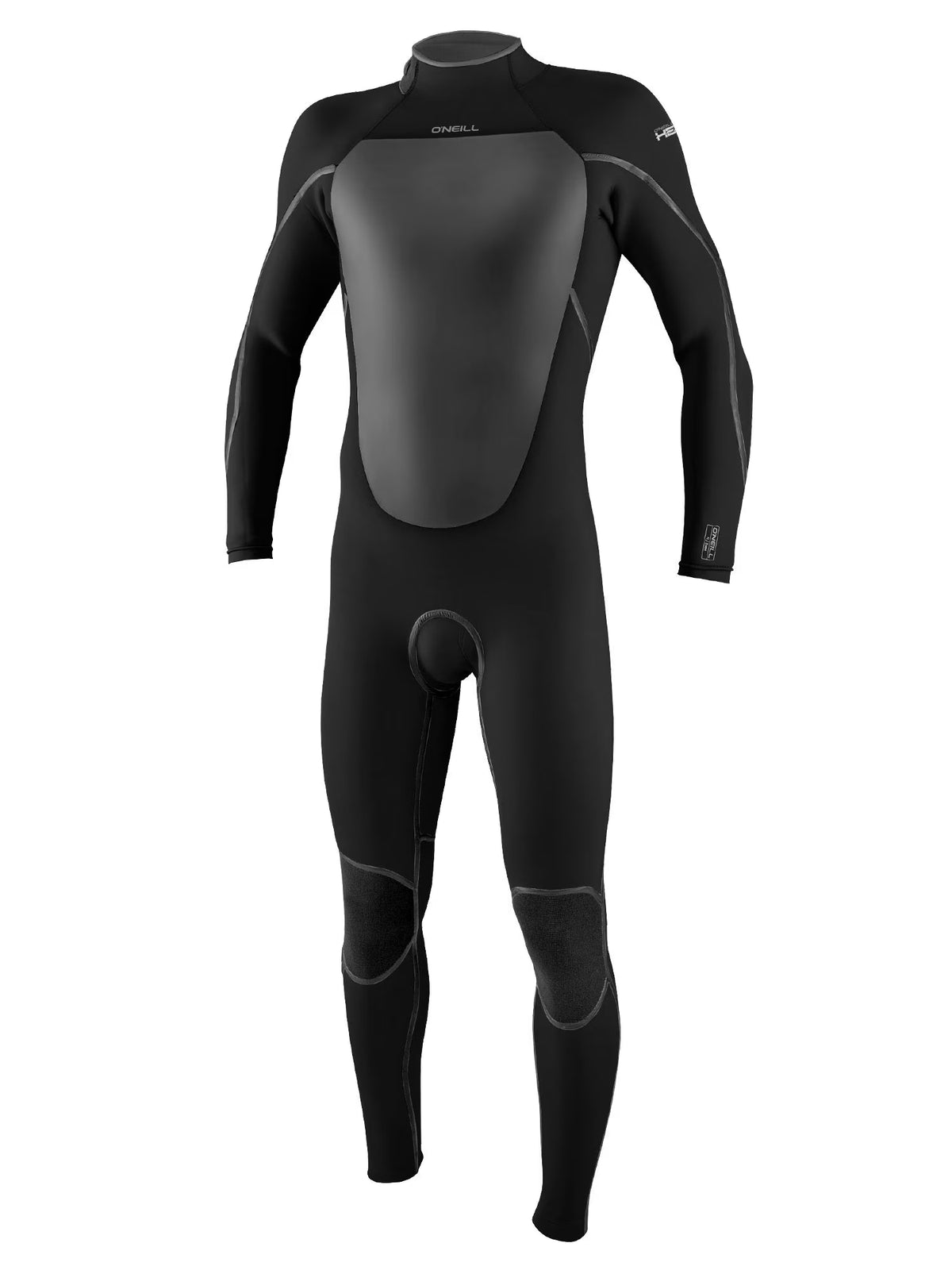 Men's 4/3mm Back zip Full Wetsuit Black Z945