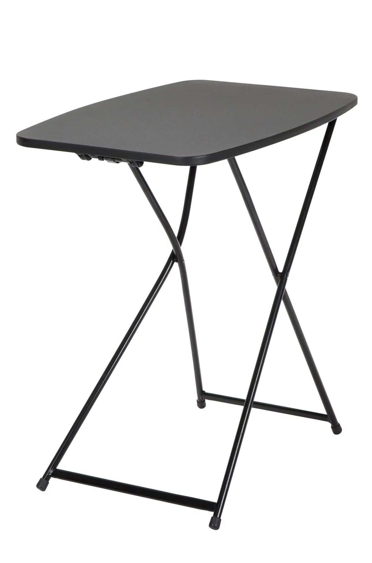 Black Adjustable Height Folding Table, 2 pack I5992