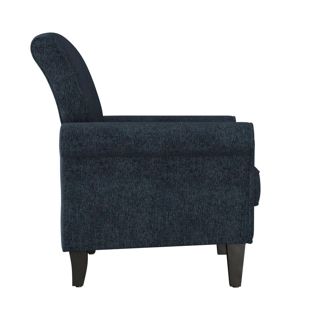 Red Velour Traditional Armchair M24840