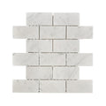 White Carrara Marble Rectangle Mosaic Floor and Wall Tile (Pack of 11) A62601