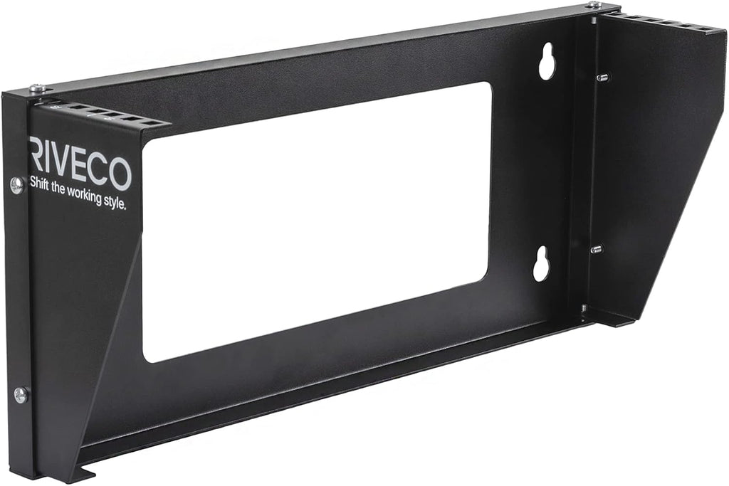 2U Wall Mount Rack Vertical Patch Panel Bracket Shelf Black A59071