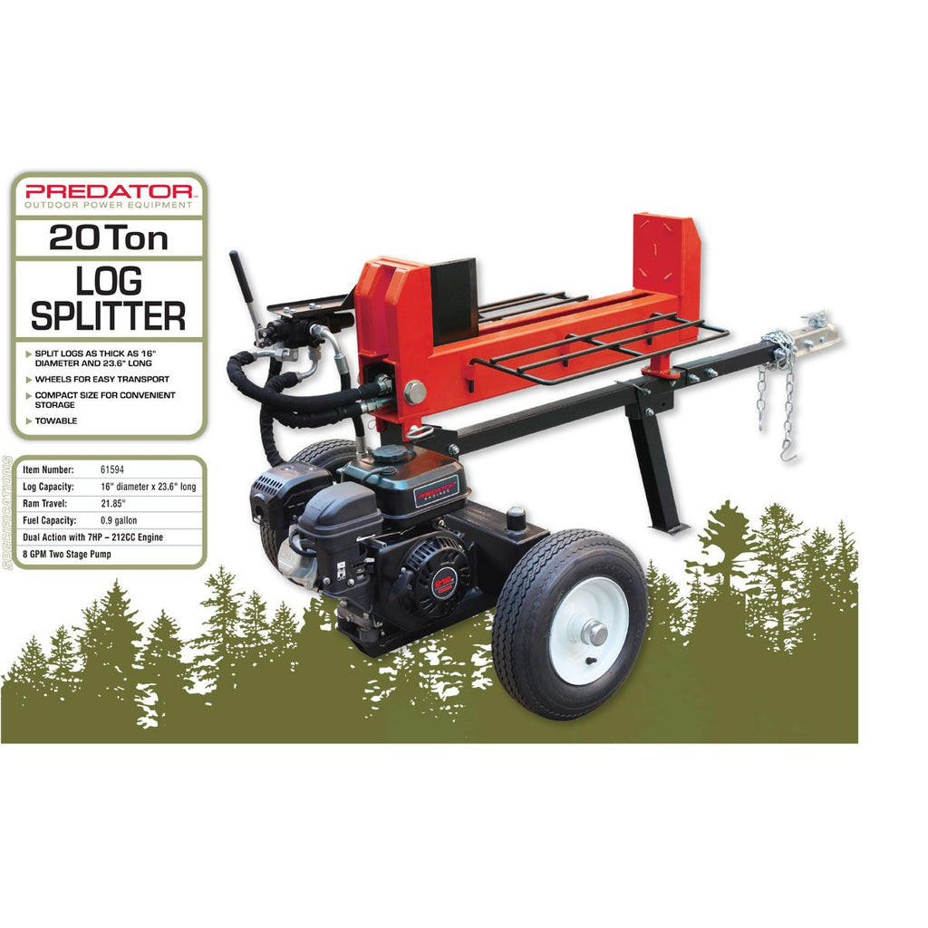 20 ton 212cc Log Splitter H1588