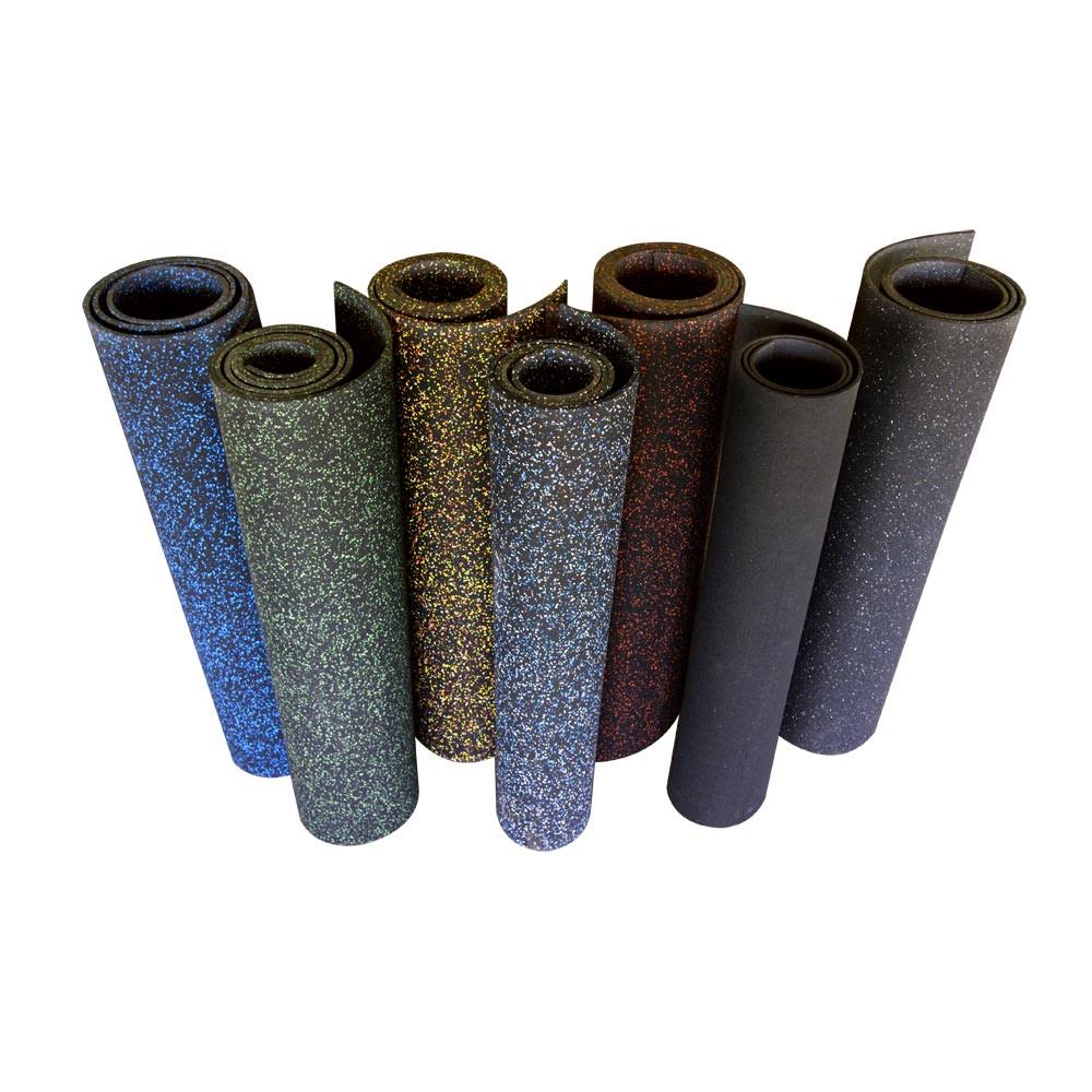 Green Dot 3/8 inch Thick Rubber Flooring D252
