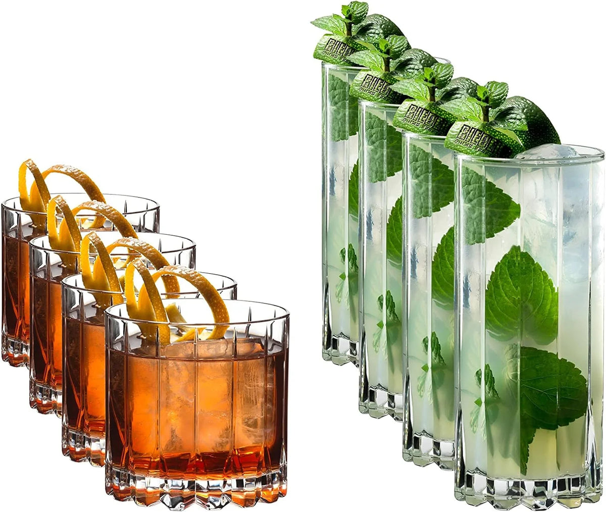 Set Of 8 10.87 Fl.Oz. Rocks & Highballs Glassware B746