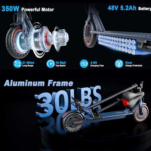 Folding Electric Scooter with Seat and 350W Motor X454
