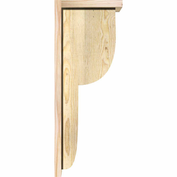 Crestline Rough Sawn Corbel w/Backplate, Douglas Fir E8325