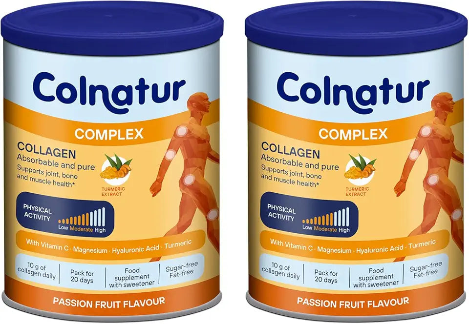 2 Pack Turmeric Hydrolyzed Collagen Powder Passion Fruit Flavor M811