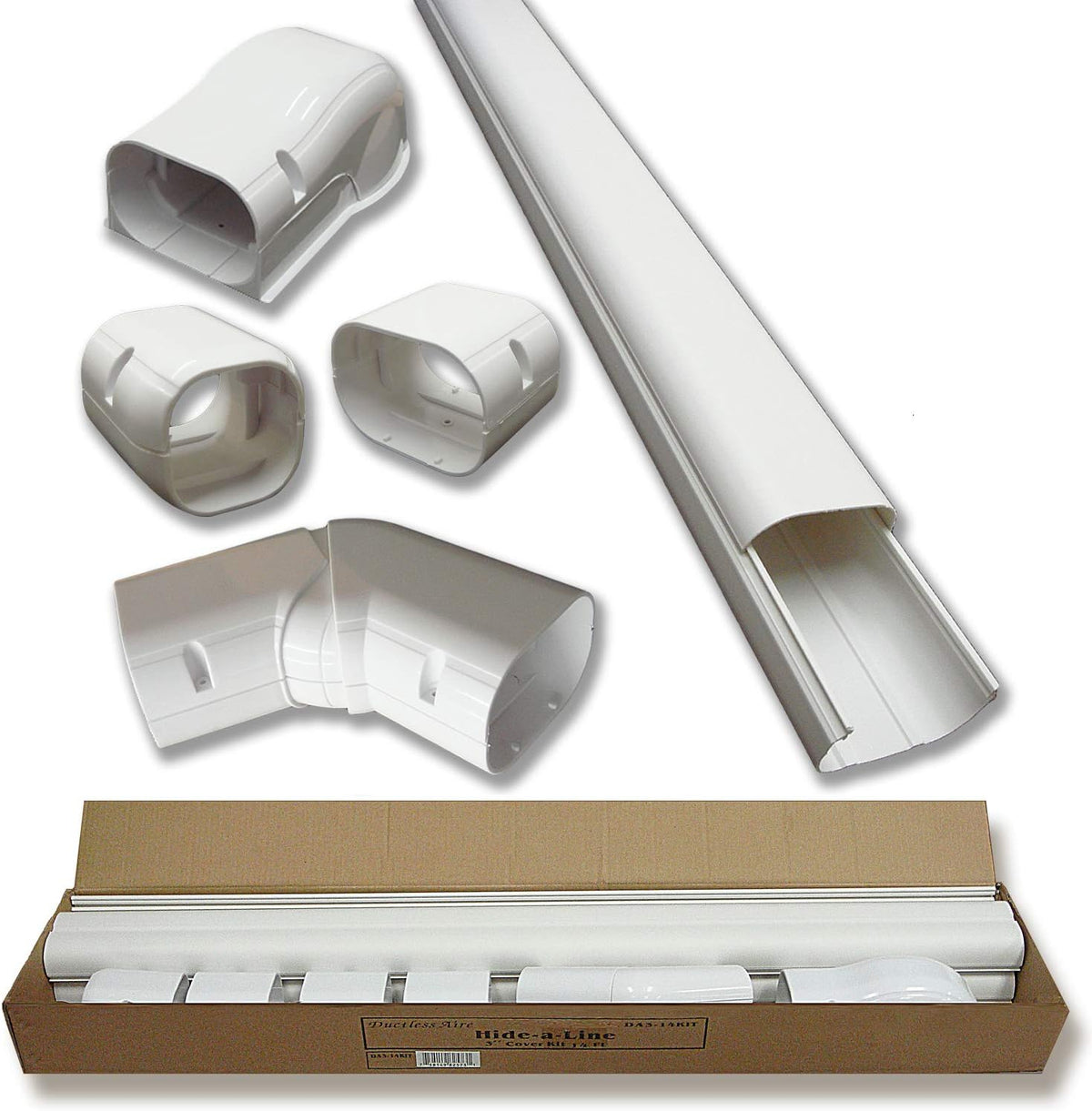 Line Set Cover Kit for Mini Split Air Conditioners and Heat Pumps S887